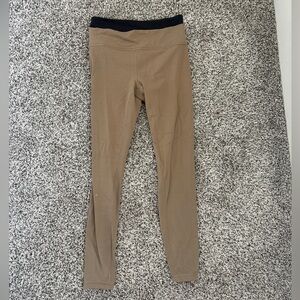 Athleta Tan and Black Leggings